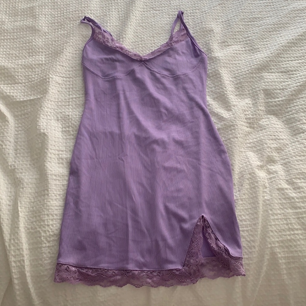 Purple lace dress, sooo cute